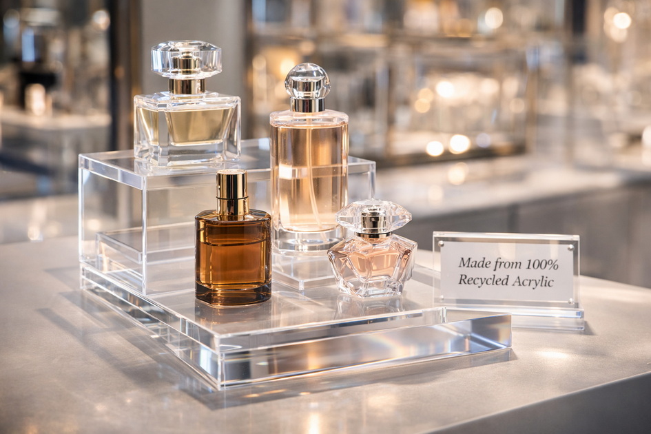 عرض التجزئة الفاخرة باستخدام OEM المعاد تدويرها Acrylic.jpg