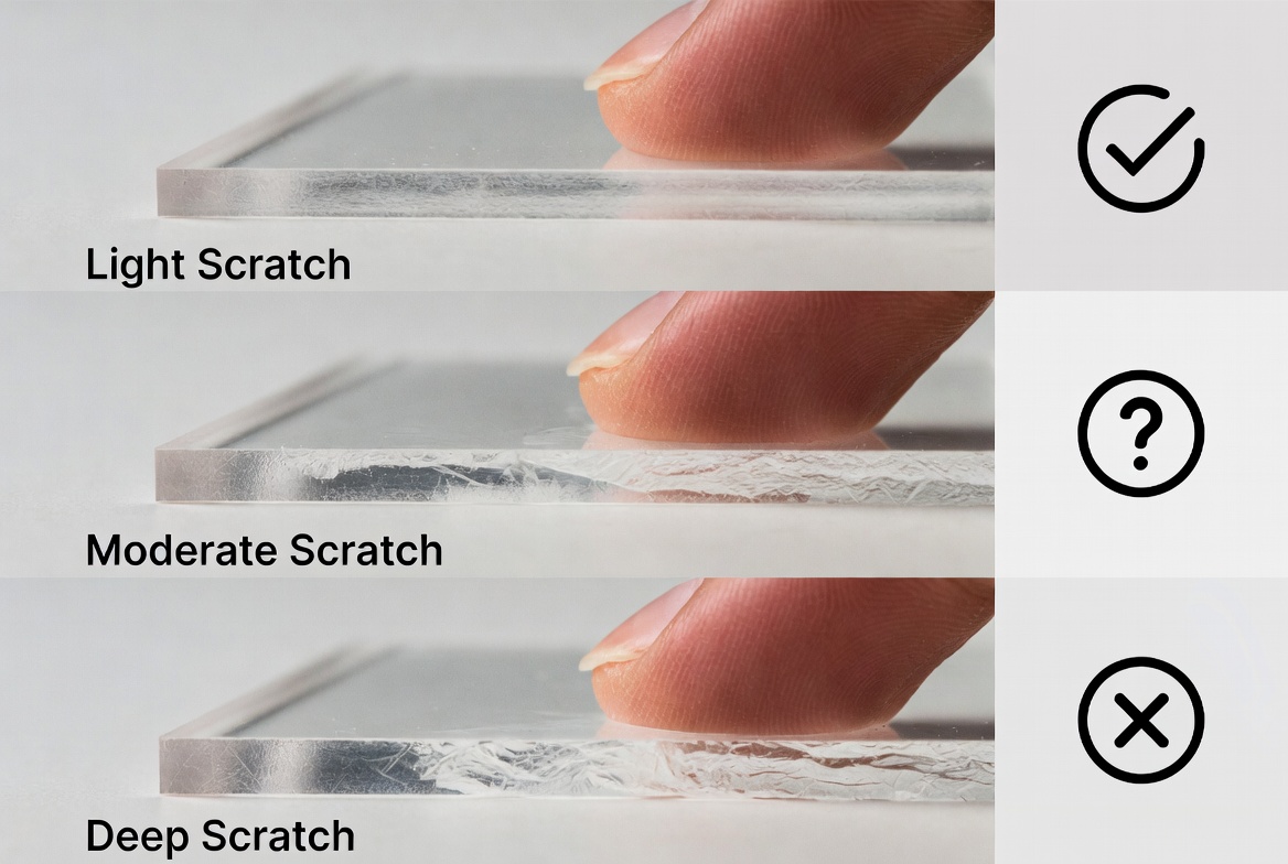 أنواع الخدش واختبار الأظافر