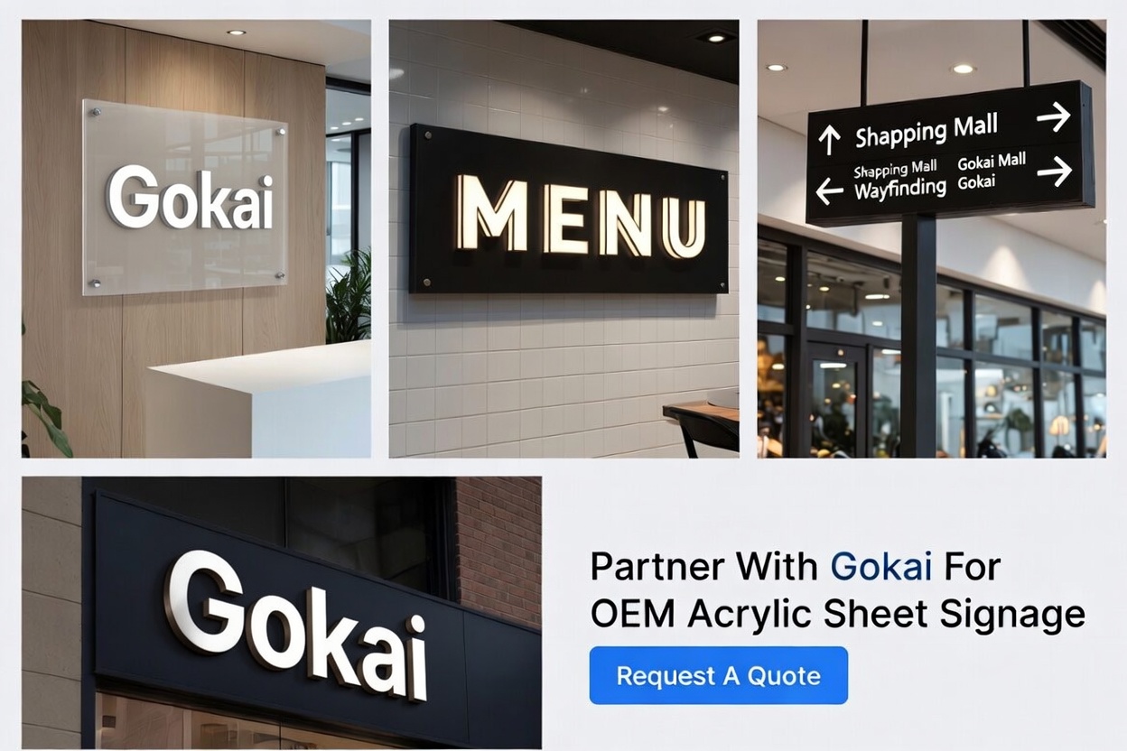 محفظة لافتات أكريليك مع CTA