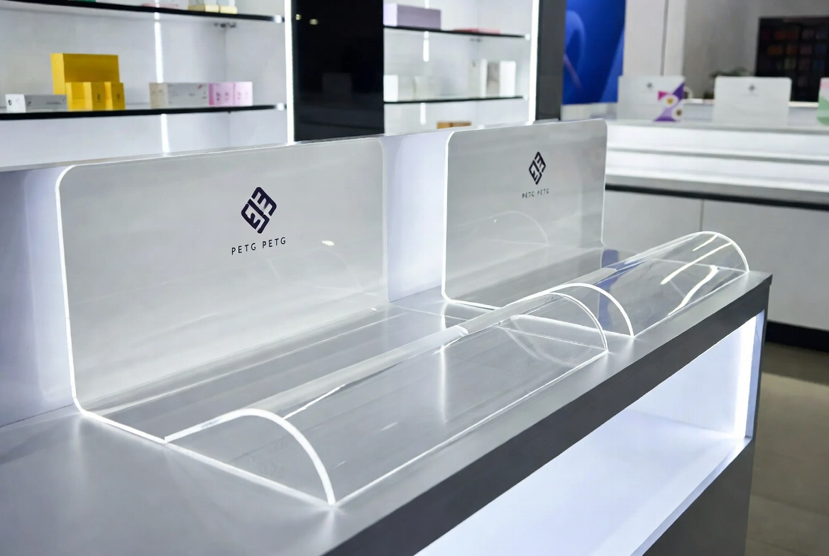 معرض عرض البيع بالتجزئة PETG