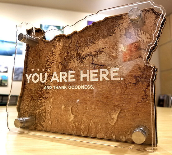 أفكار مشروع Glowforge بالأكريليك