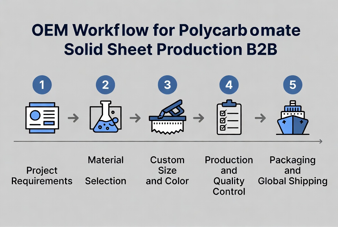 تخصيص ورقة البولي كربونات OEM